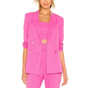 Bardot 'Parisienne' Pink Crepe Blazer Size 4